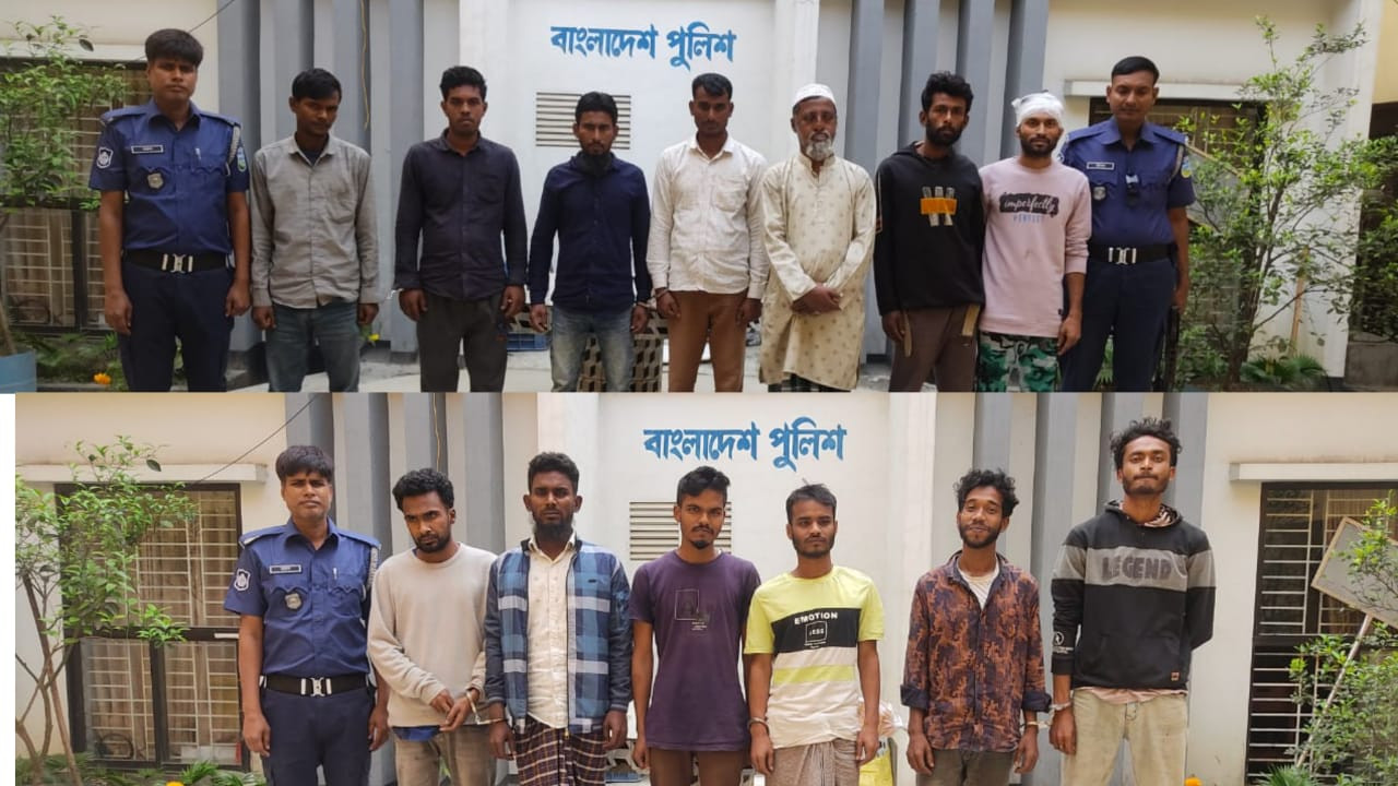 ময়মনসিংহ কোতোয়ালী মডেল থানার অভিযানে  গ্রেফতার ১৩