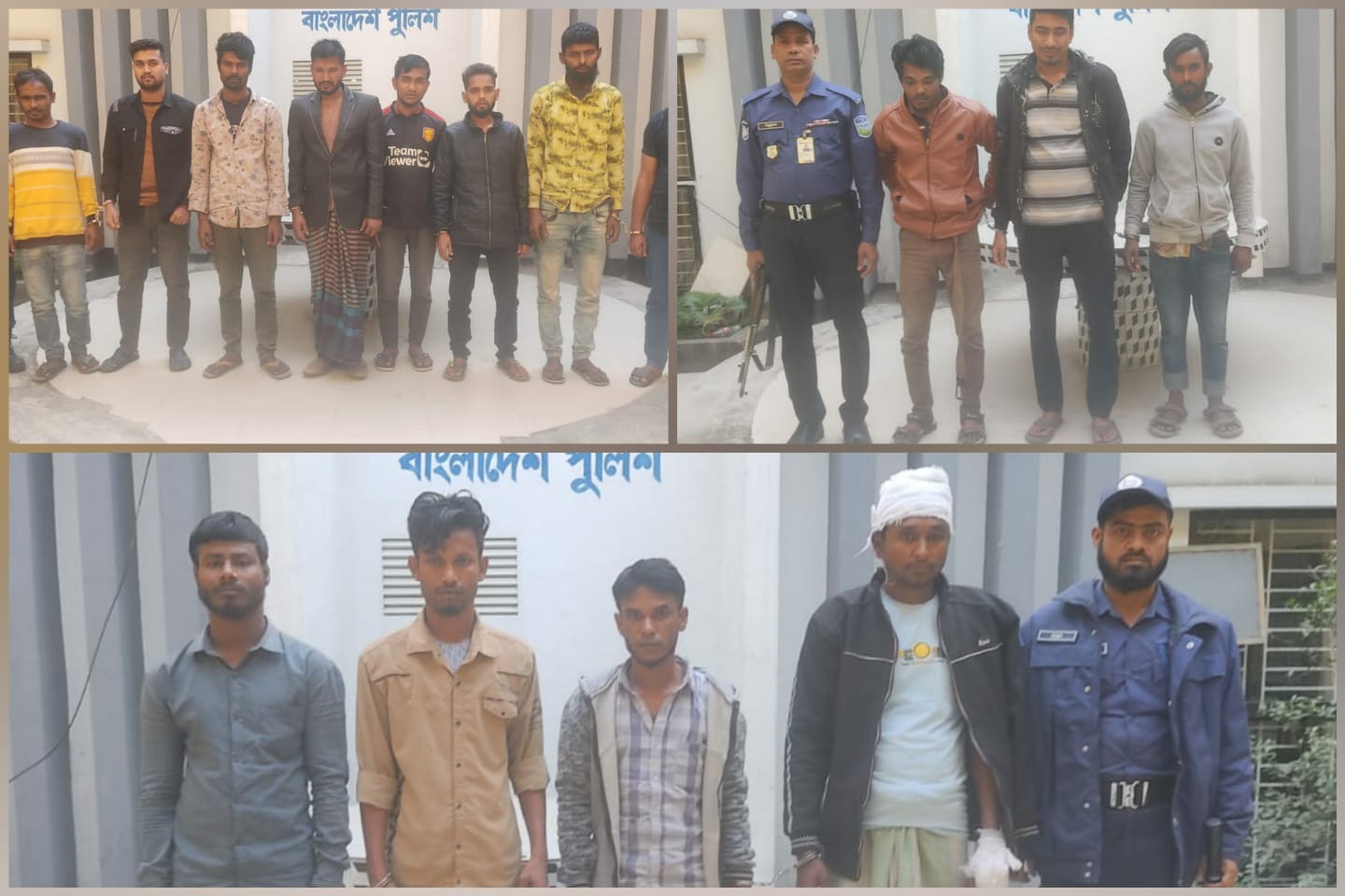 ময়মনসিংহ কোতোয়ালী মডেল থানার অভিযানে  গ্রেফতার ২০
