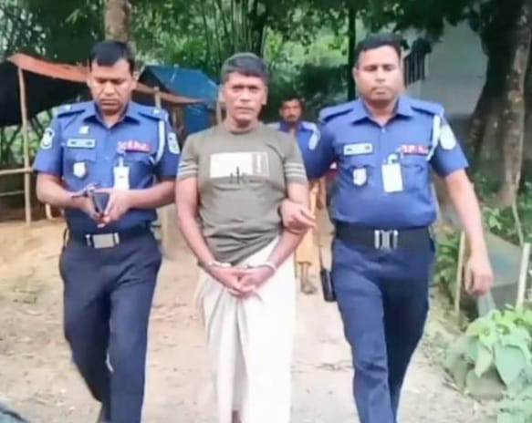 ভালুকায় স্ত্রী হত্যার আসামী স্বামীকে  গ্রেফতার করেছে ভালুকা মডেল থানা পুলিশ