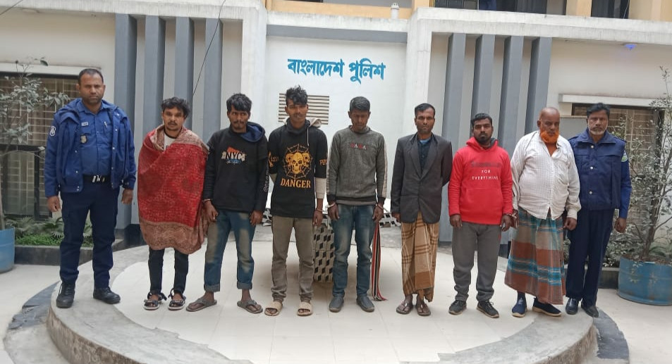 ময়মনসিংহ কোতোয়ালী মডেল থানা পুলিশের  অভিযানে  গ্রেফতার -০৮