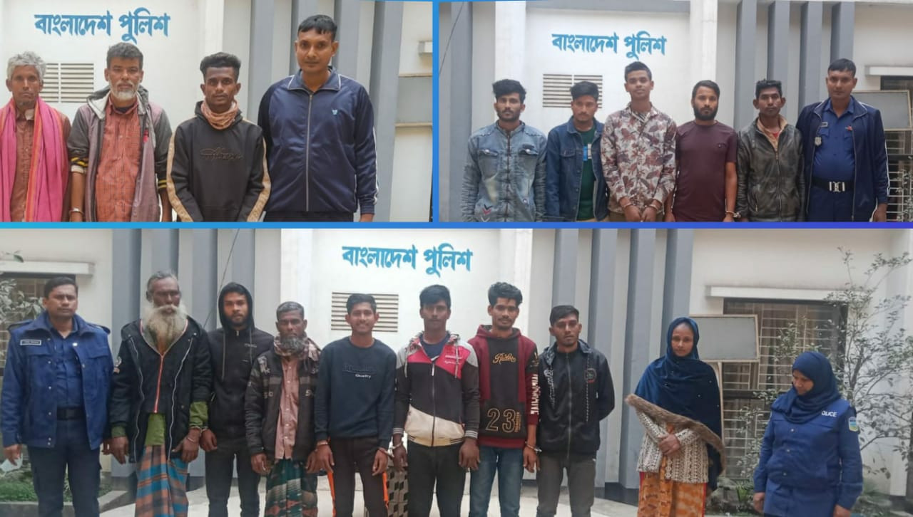 ময়মনসিংহ কোতোয়ালী মডেল থানার পুলিশের  অভিযানে গ্রেফতার -১৬