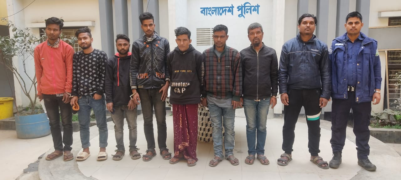 ময়মনসিংহ কোতোয়ালী মডেল থানার অভিযানে  গ্রেফতার -৯
