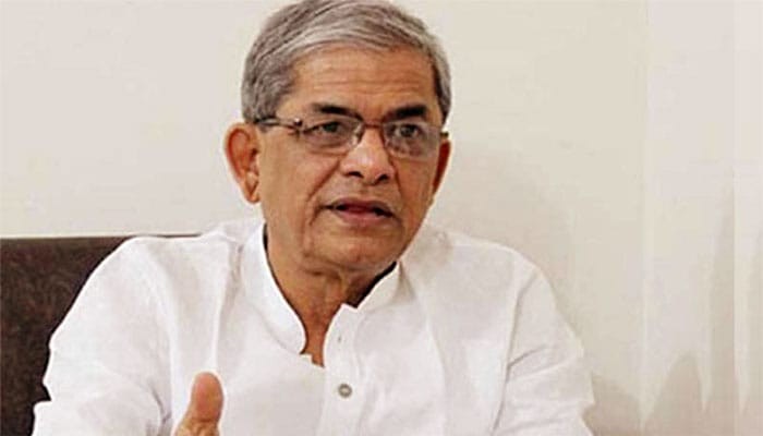 গুলশানের বাসা থেকে মির্জা ফখরুল ‘আটক’