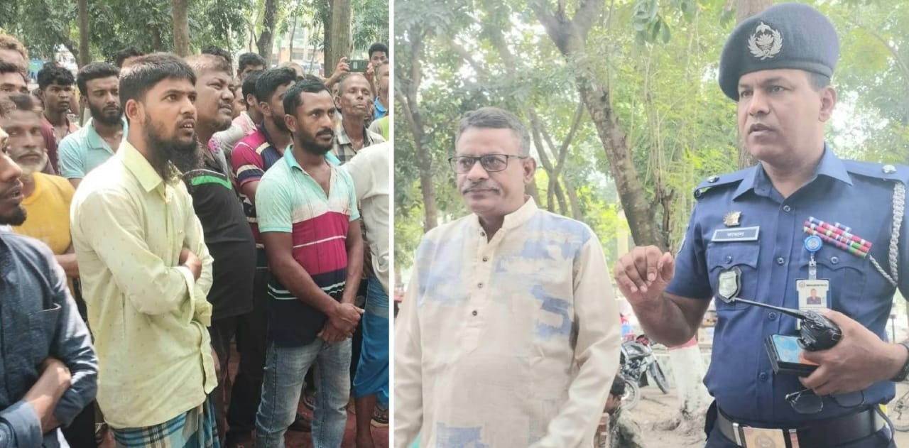অটোরিকশা চালকদের সাথে কোতোয়ালি মডেল  থানার ওসির মতবিনিময়