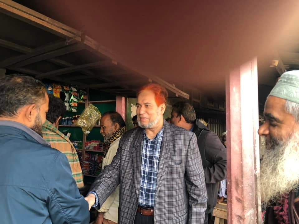 ময়মনসিংহ-৪ আসনে স্বতন্ত্র প্রার্থী সাবেক এমপি দুলুর গণসংযোগ